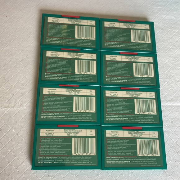 NWOT Lot of 10 VTG Maxell Blank Audio Cassette Tapes UR-90 Normal Bias - Picture 7 of 11